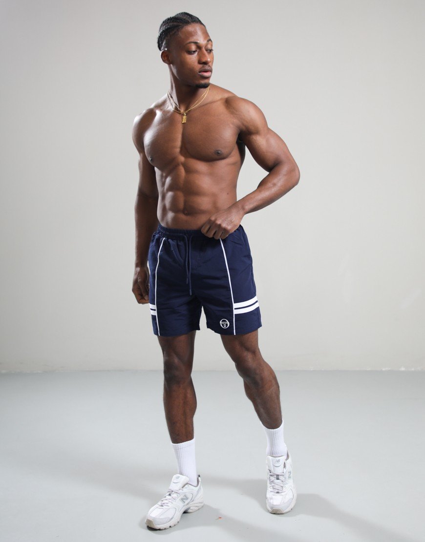 Sergio Tacchini Romolo Swim Short Maritime Blue/White