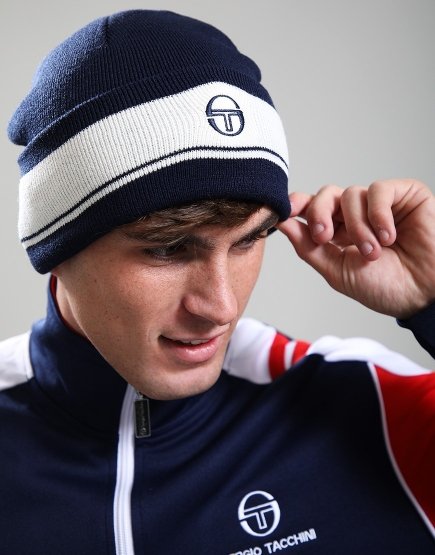 Sergio Tacchini Sellarz Beanie Maritime Blue/Gardenia