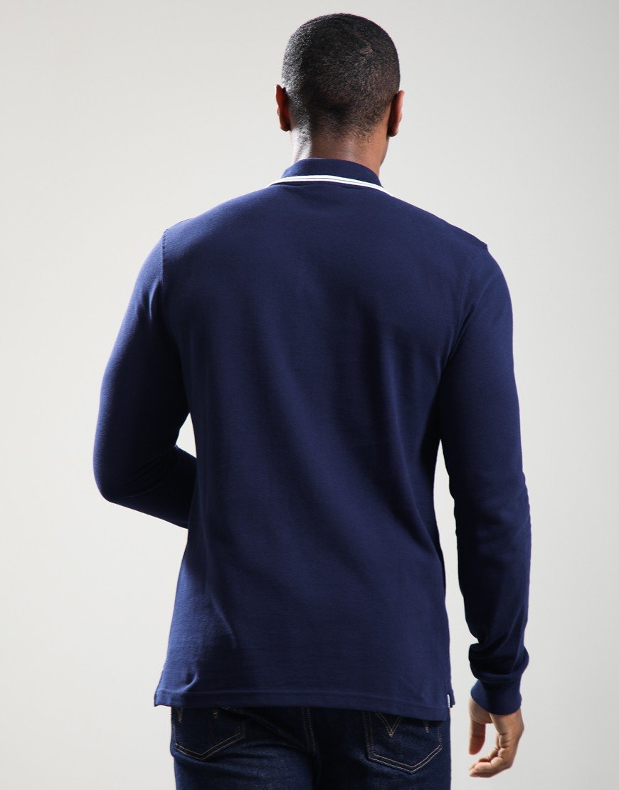 Sergio Tacchini Sergio 020 Long Sleeve Polo Shirt Maritime Blue/White