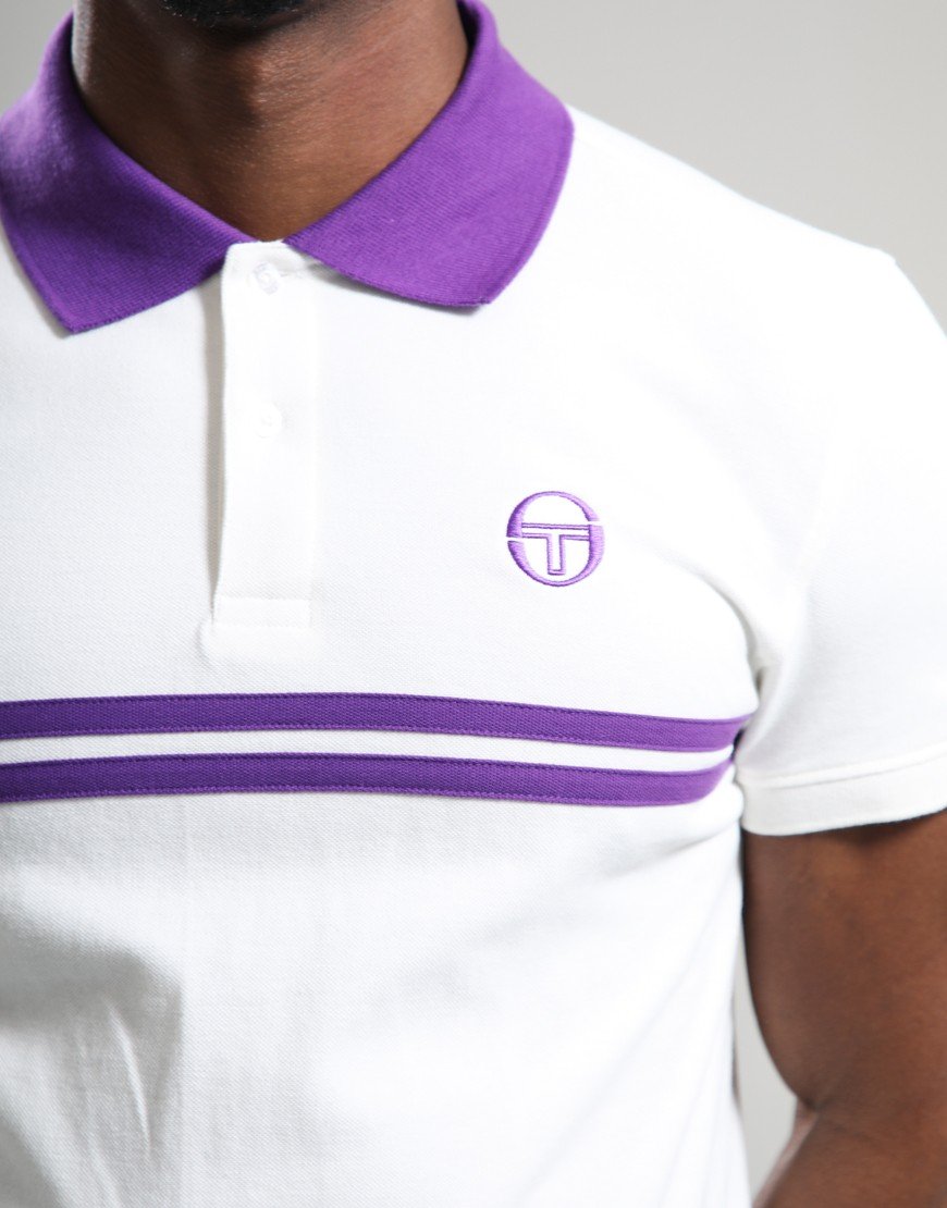 Sergio Tacchini Supermac Polo Shirt Gardenia/Pansy