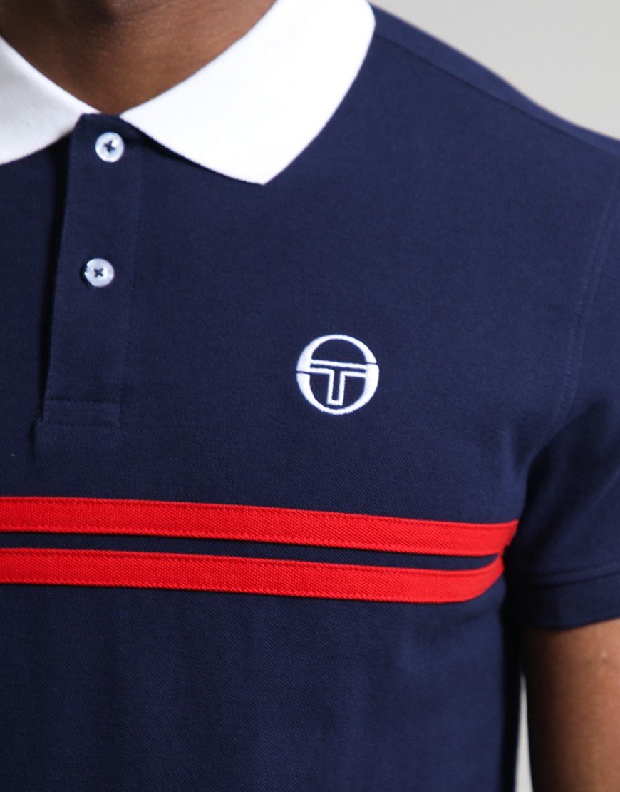 Sergio Tacchini Supermac Polo Shirt Maritime Blue