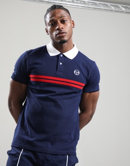 Sergio Tacchini Supermac Polo Shirt Maritime Blue