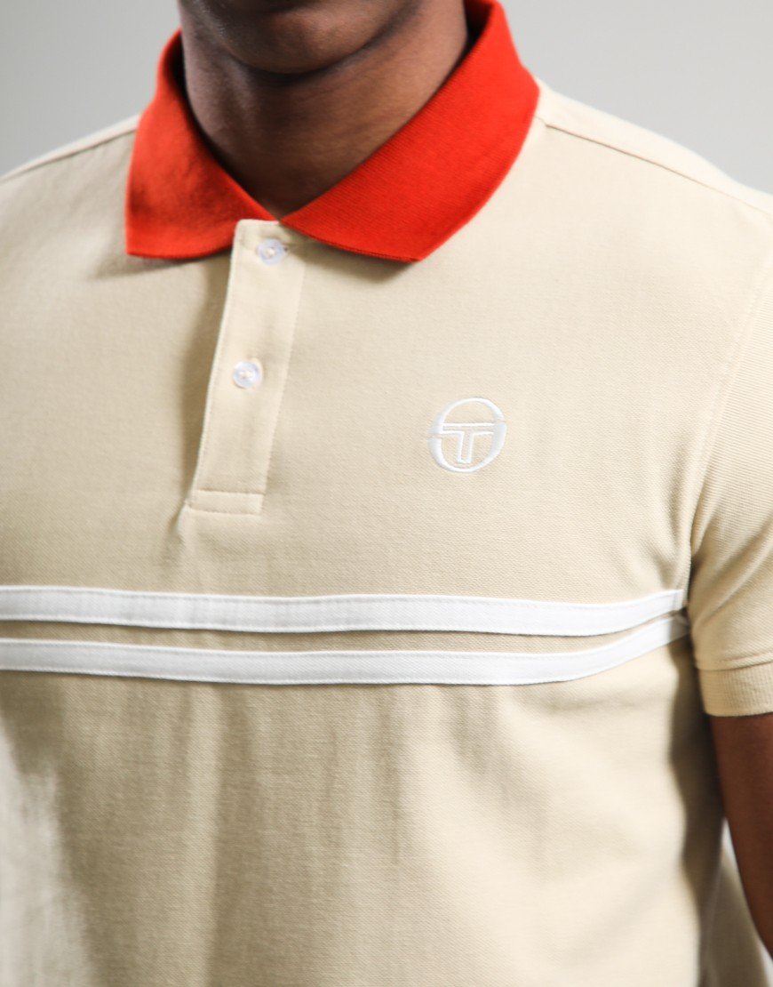 Sergio Tacchini Supermac Polo Shirt Mojave Desert/Rooibos Tea/Gardenia