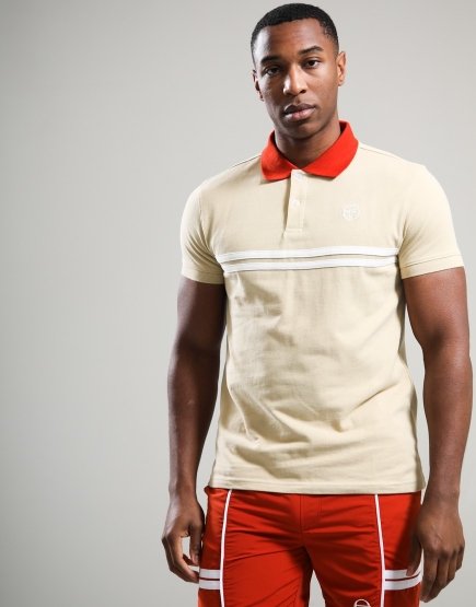 Sergio Tacchini Supermac Polo Shirt Mojave Desert/Rooibos Tea/Gardenia