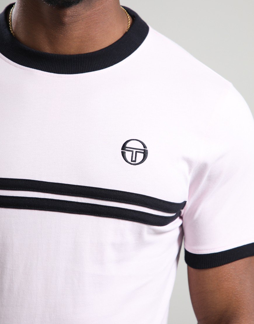 Sergio Tacchini Supermac T-Shirt Light Lilac/Black