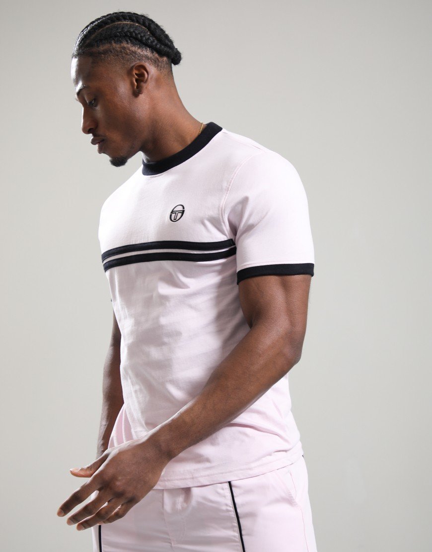 Sergio Tacchini Supermac T-Shirt Light Lilac/Black
