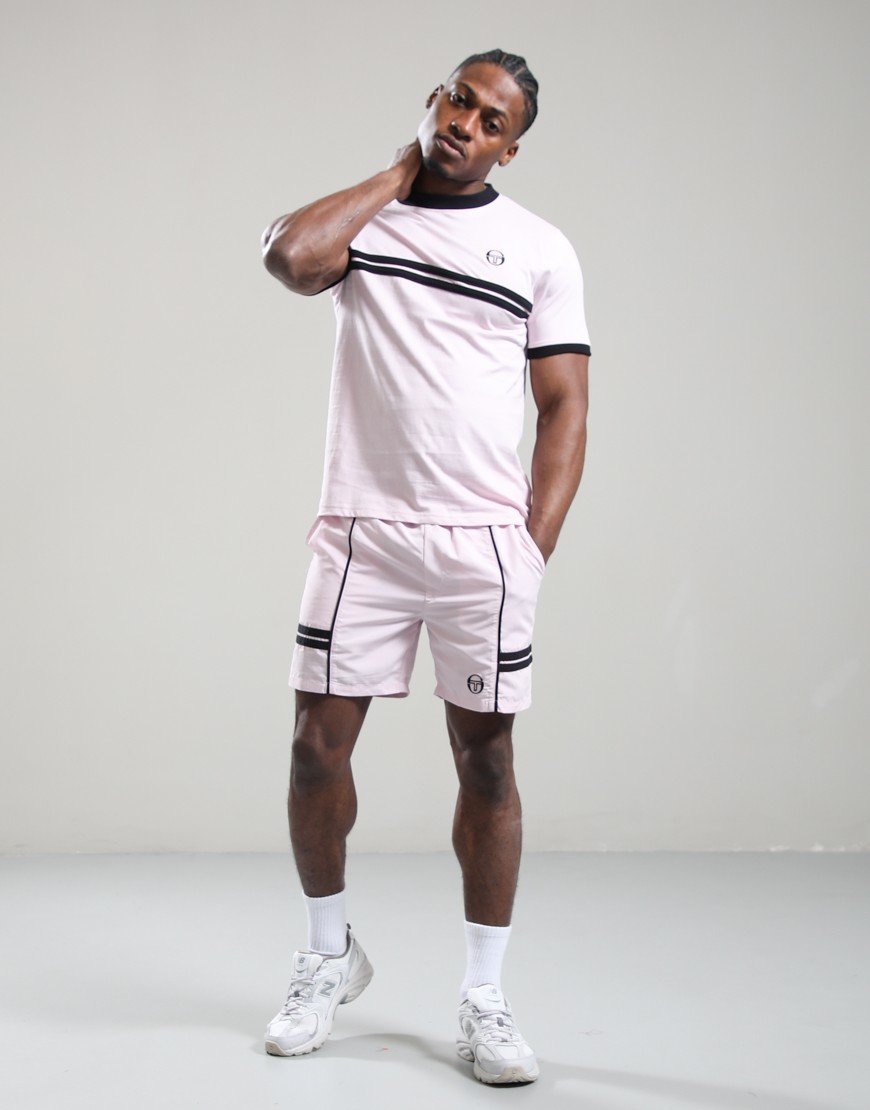 Sergio Tacchini Supermac T-Shirt Light Lilac/Black