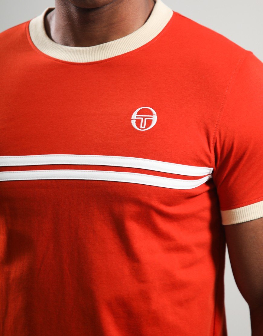 Sergio Tacchini Supermac T-Shirt Rooibos Tea/Mojave Desert/Gardenia