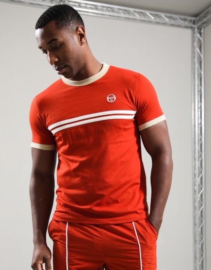 Sergio Tacchini Supermac T-Shirt Rooibos Tea/Mojave Desert/Gardenia