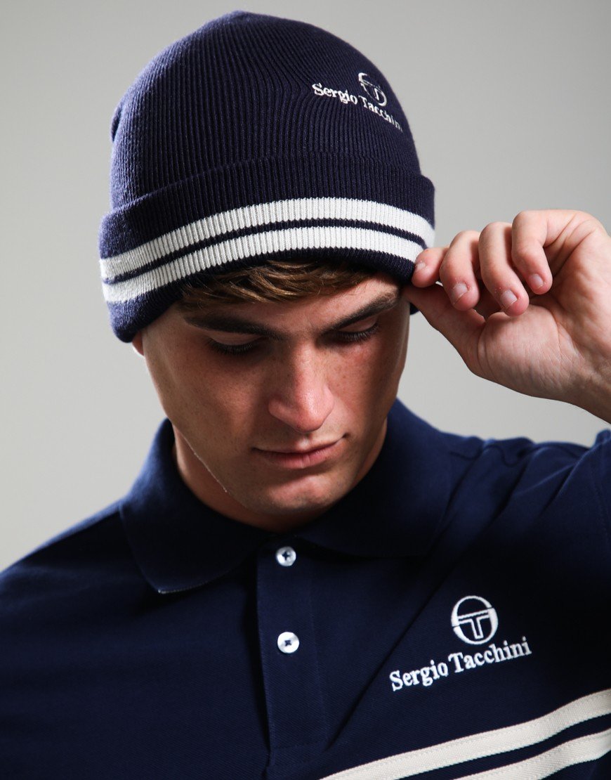 Sergio Tacchini Surgis Beanie Maritime Blue/Peyote