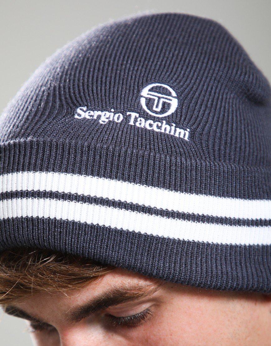 Sergio Tacchini Surgis Beanie Turbulence/White/Black