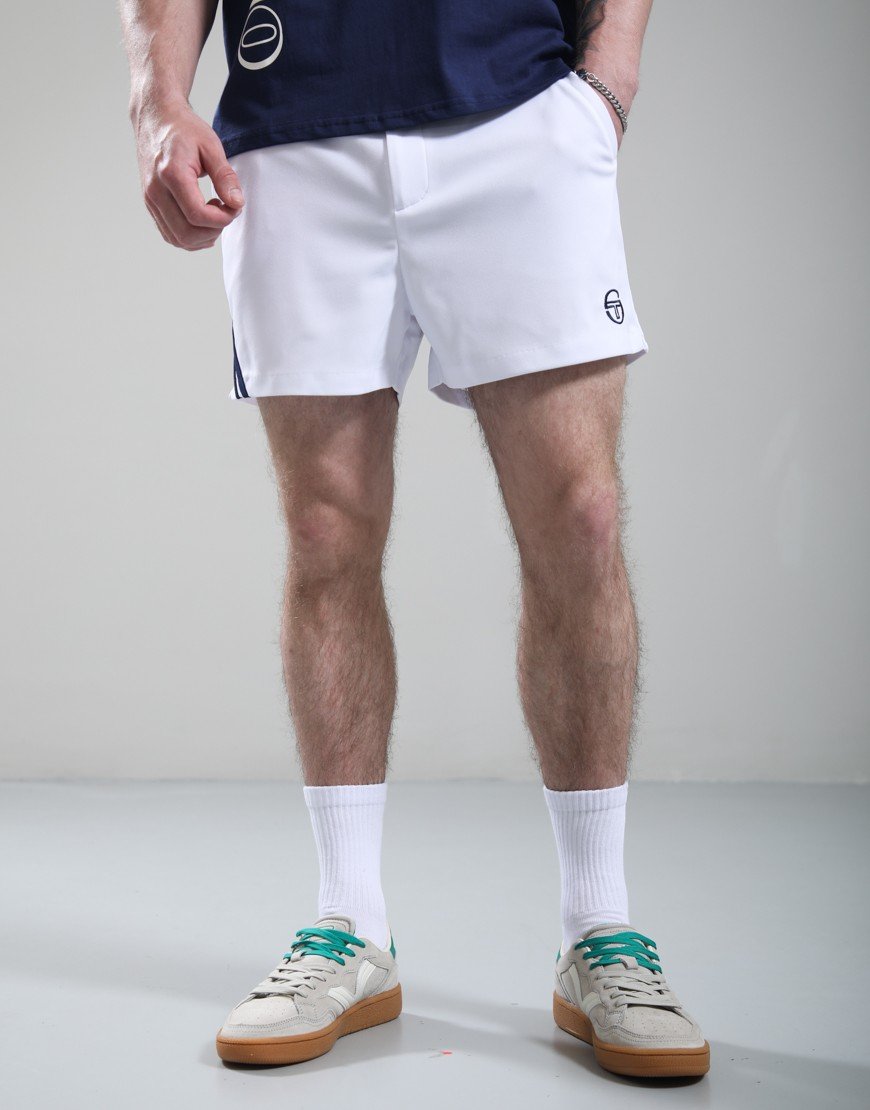 Sergio Tacchini Time Tennis Shorts White/Maritime Blue