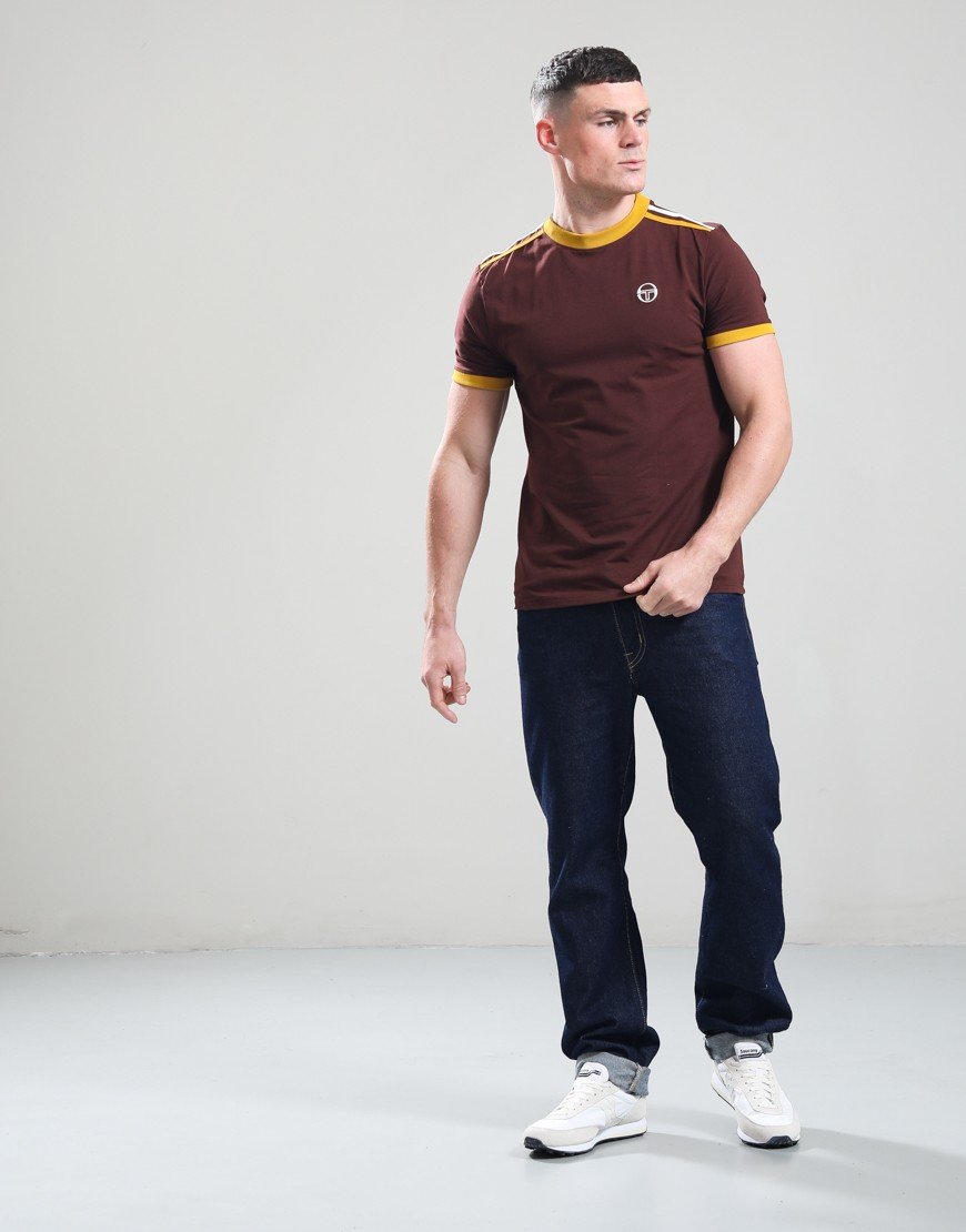 Sergio Tacchini Triste T-Shirt Bitter Chocolate/Arrowwood