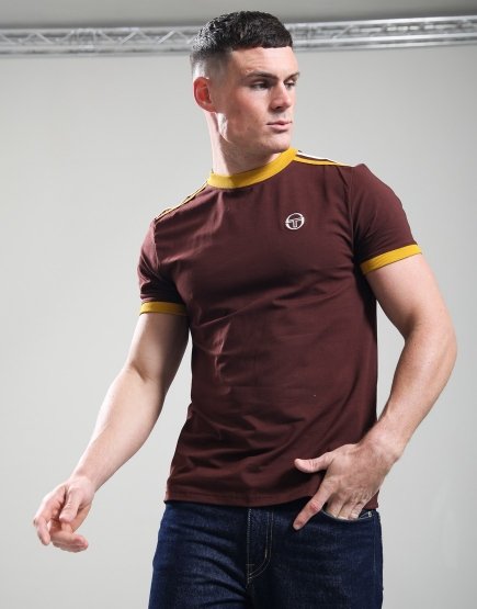 Sergio Tacchini Triste T-Shirt Bitter Chocolate/Arrowwood