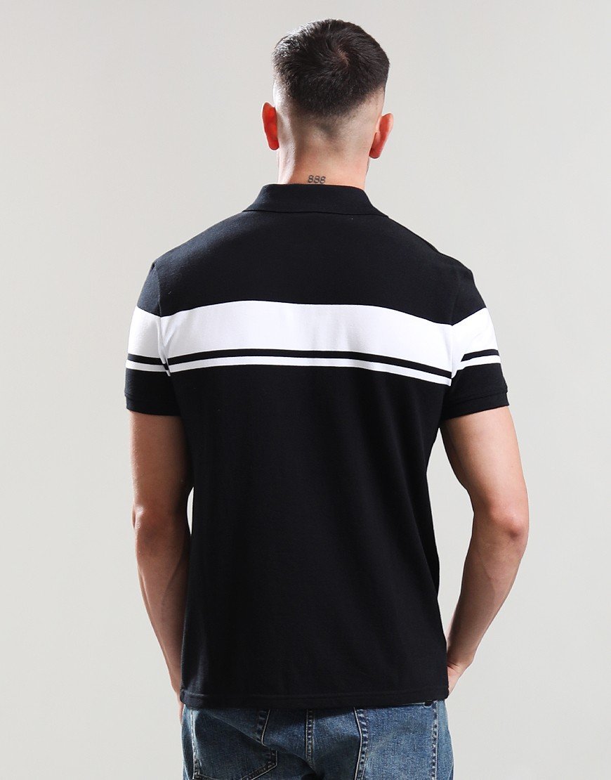 Sergio Tacchini Young Line Polo Shirt Black/White Sergio Tacchini Young Line Polo Shirt Black/White