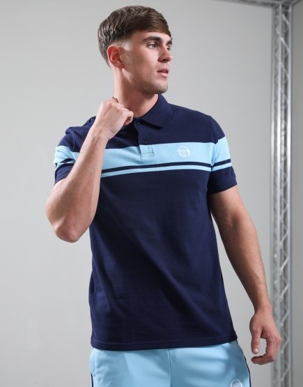 Sergio Tacchini Young Line Polo Shirt Maritime Blue/Baltic Sea