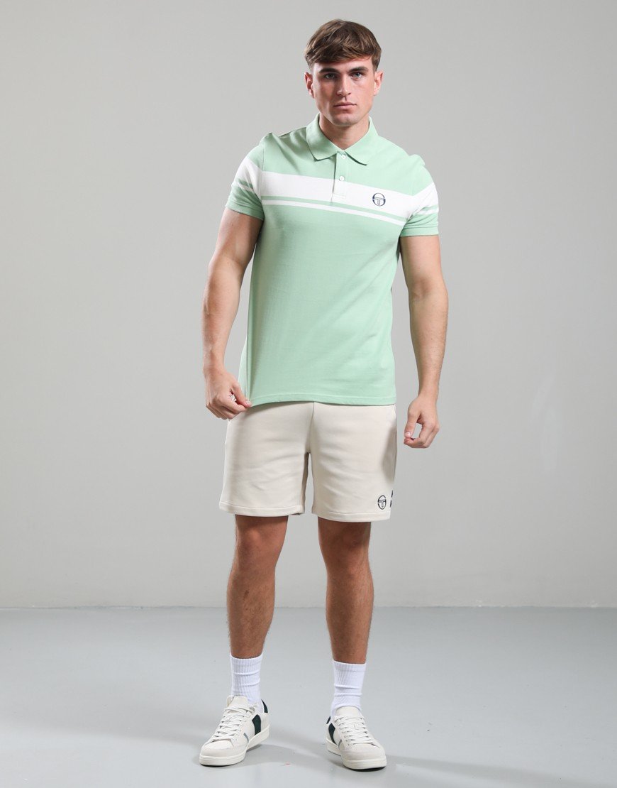 Sergio Tacchini Young Line Polo Shirt Quiet Green/Gardenia