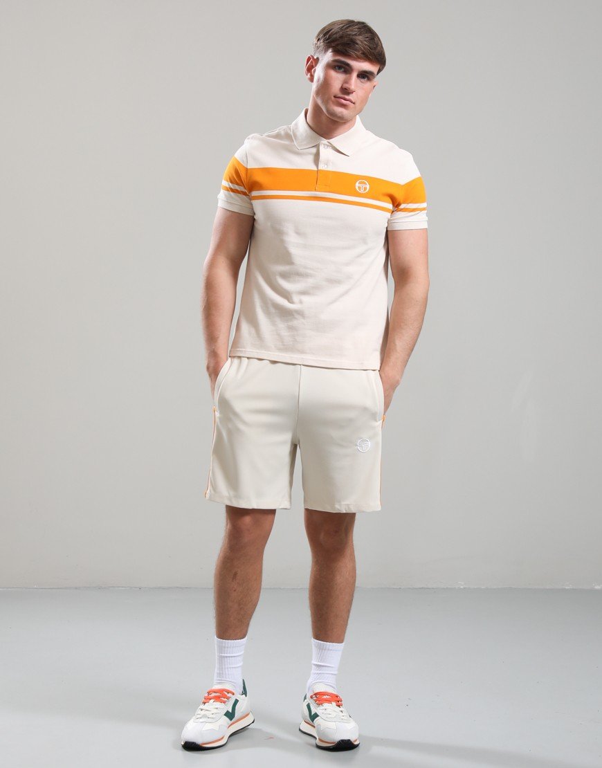 Sergio Tacchini Young Line Polo Shirt Sandshell/Orange Pepper