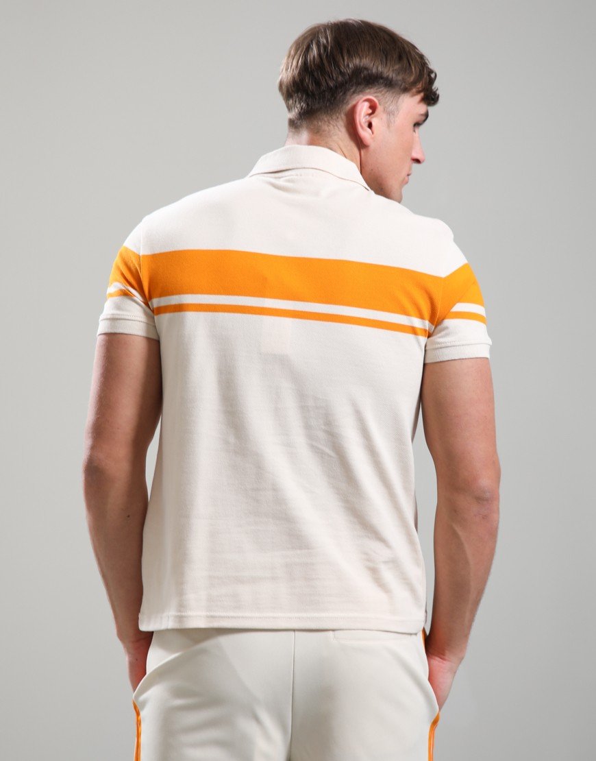 Sergio Tacchini Young Line Polo Shirt Sandshell/Orange Pepper