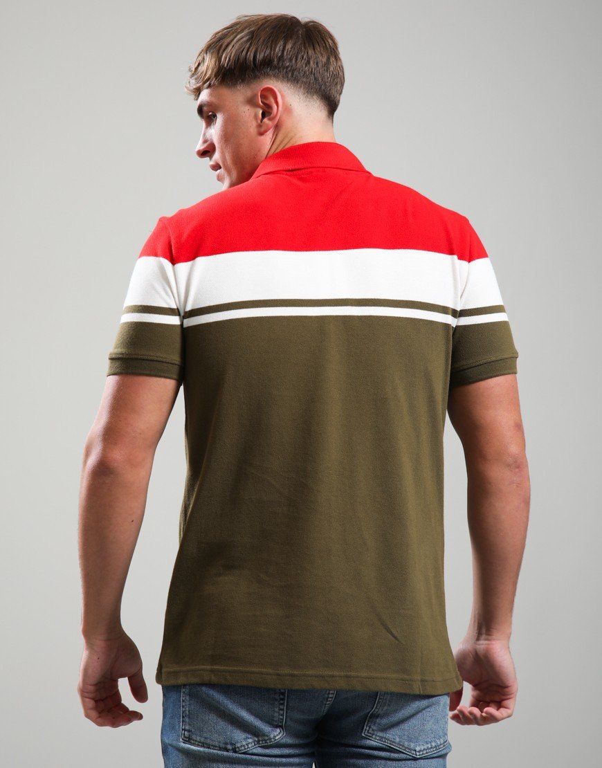 Sergio Tacchini Young Line Polo Shirt Adrenaline Rush/Gardenia/Dark Olive