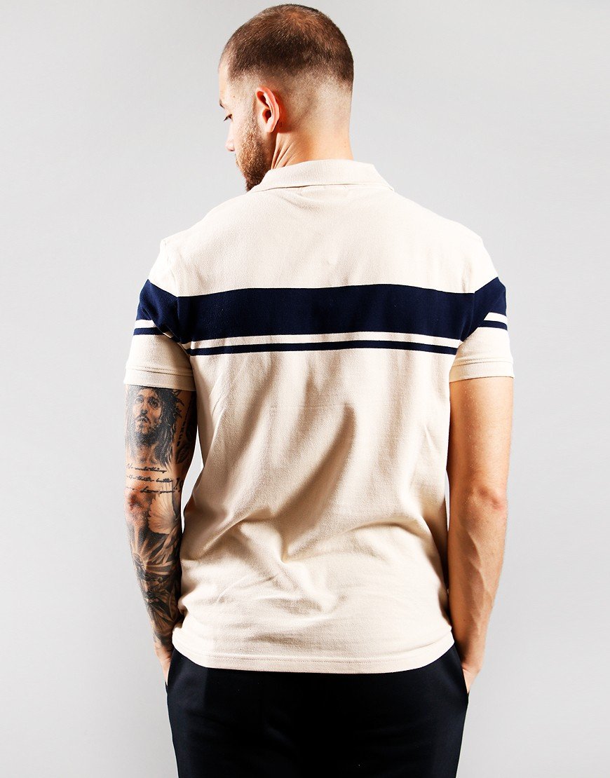 Sergio Tacchini Young Line Polo Shirt Buttercream/Maritime