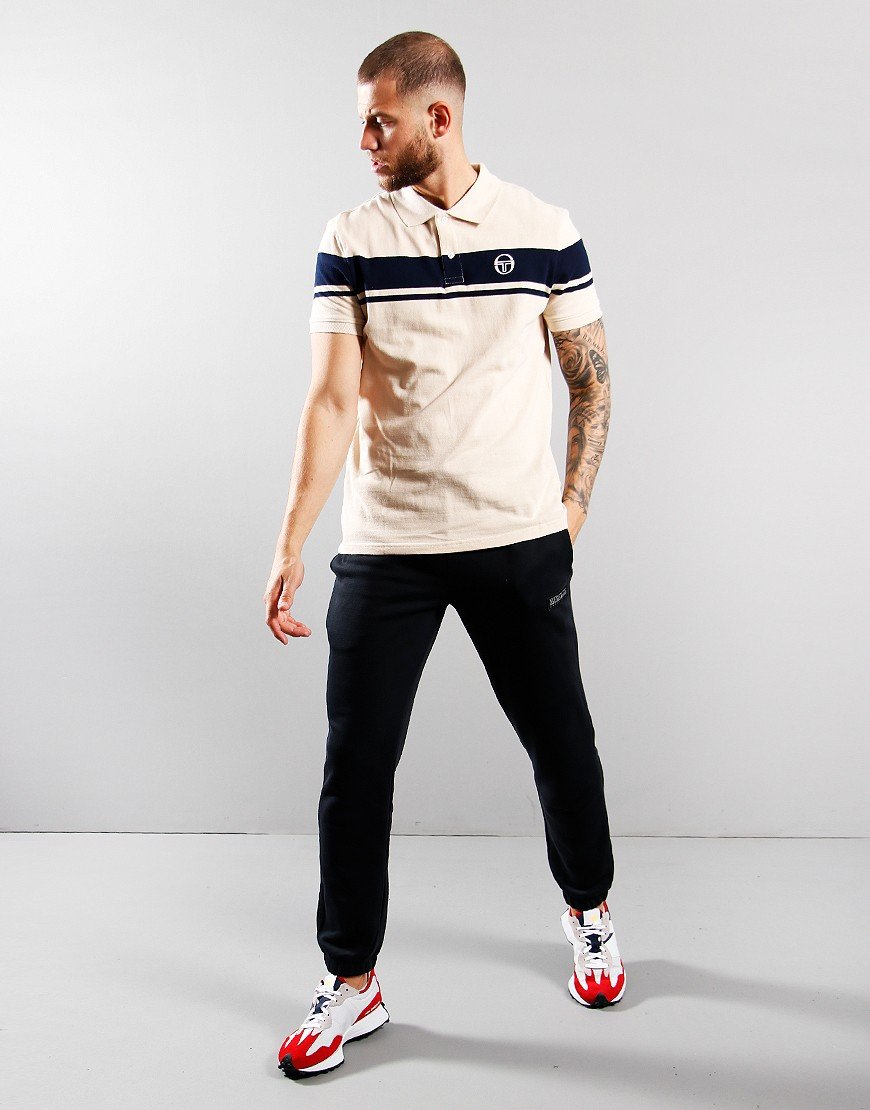 Sergio Tacchini Young Line Polo Shirt Buttercream/Maritime