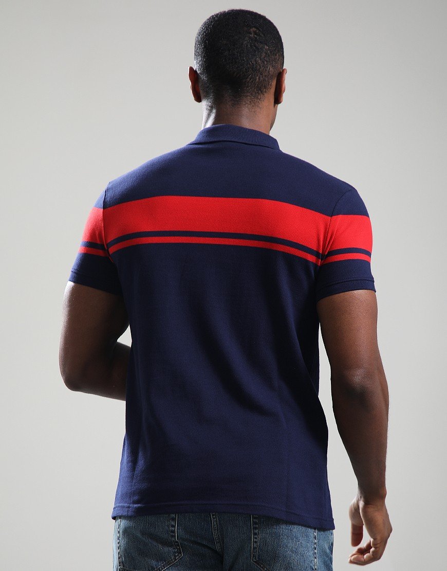 Sergio Tacchini Young Line Polo Shirt Maritime Blue/Adrenaline
