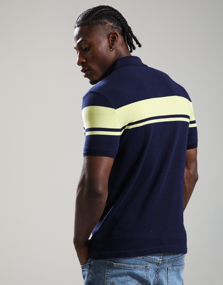 Sergio Tacchini Young Line Polo Shirt Maritime Blue/Celery Green