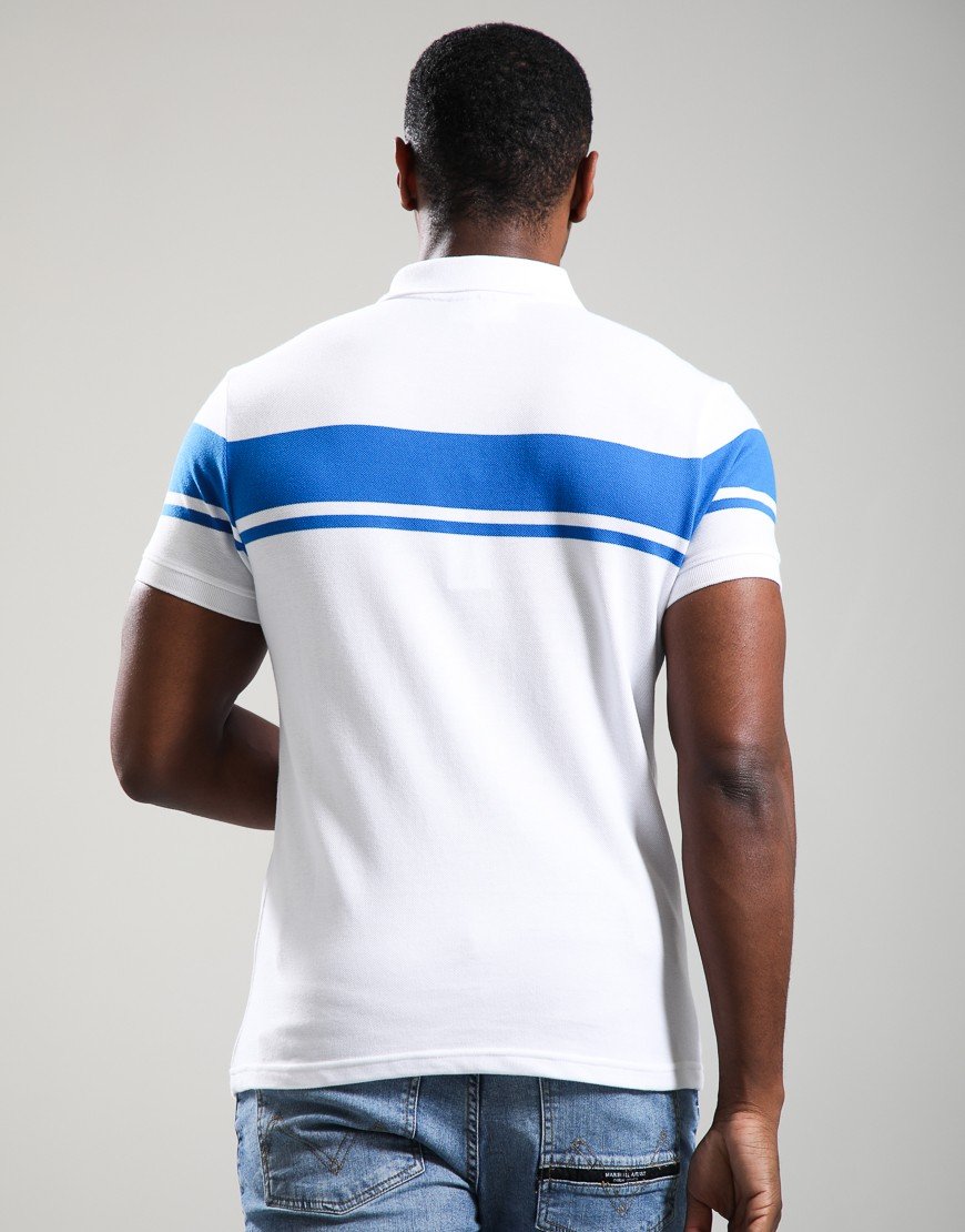 Sergio Tacchini Young Line Polo Shirt White/Princess Blue