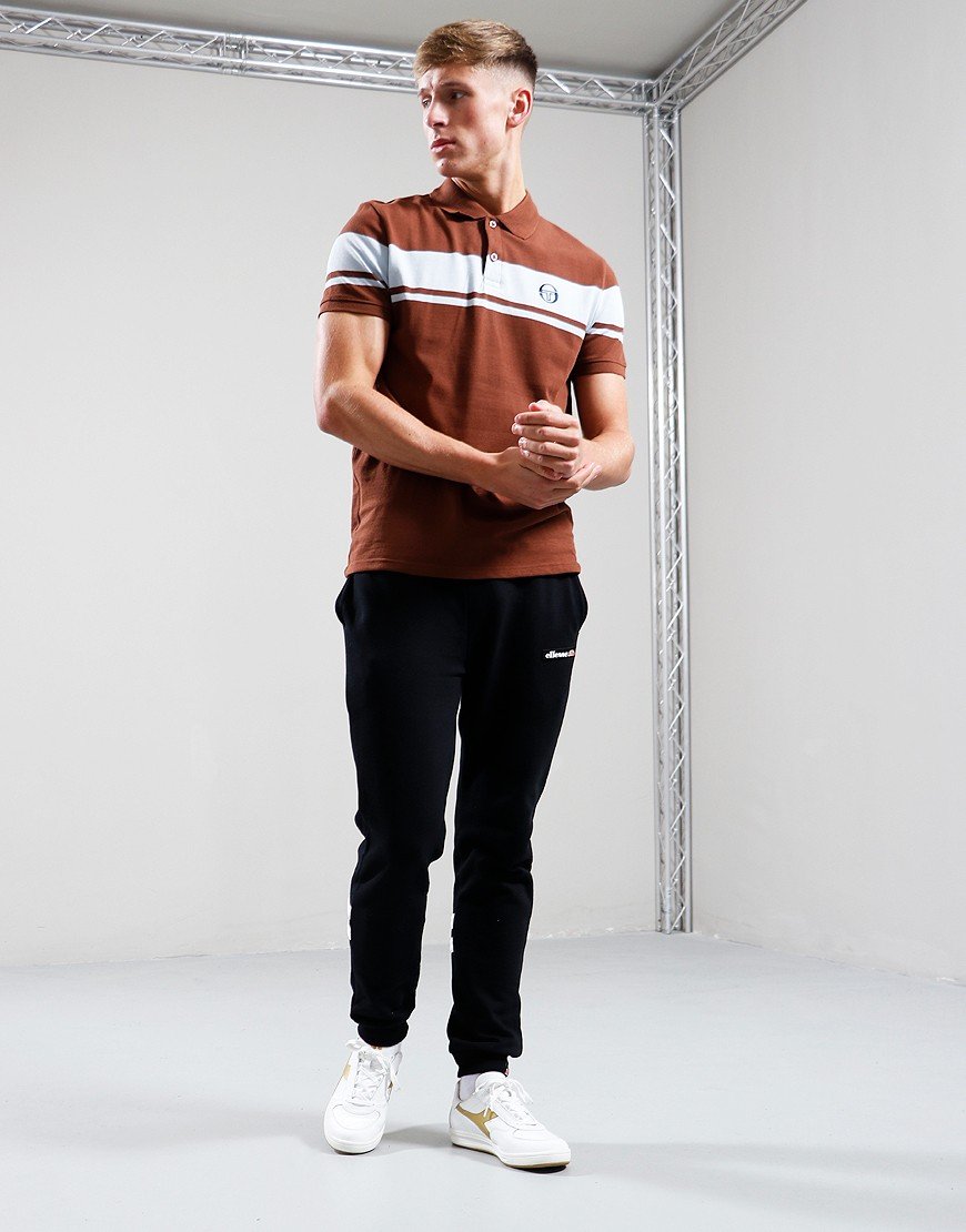 Sergio Tacchini Young Line Polo Shirt Cappuccino/Celestial Blue