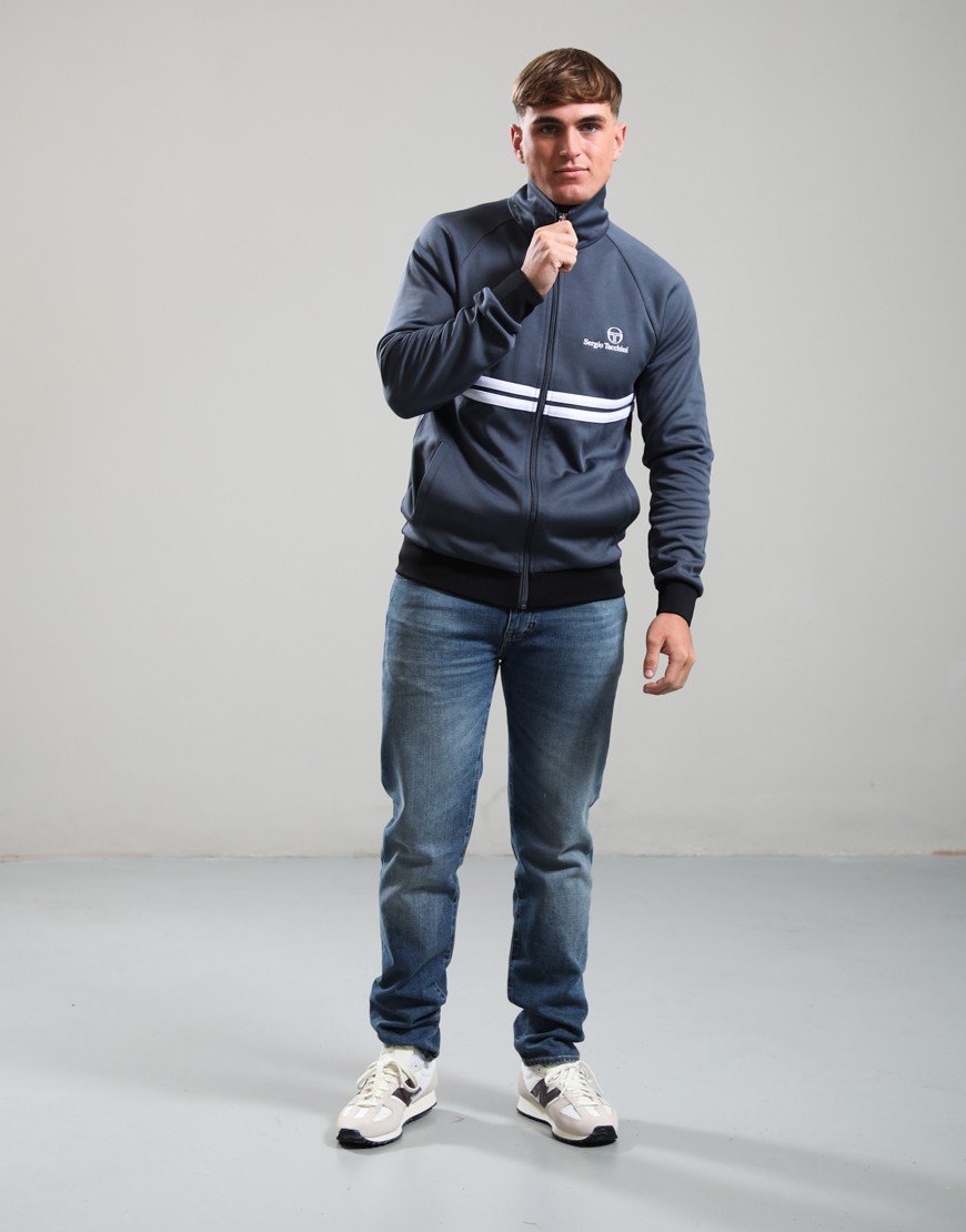 Sergio Tacchini New Dallas Track Top Turbulence/White/Black
