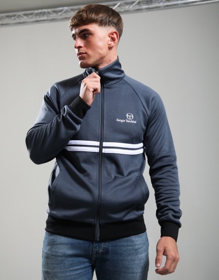 Sergio Tacchini New Dallas Track Top Turbulence/White/Black