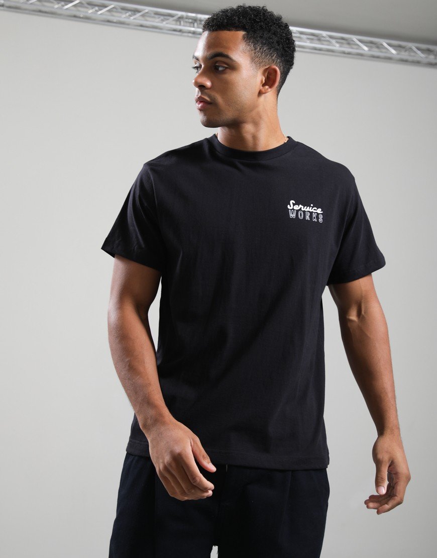 Service Works Eating Adventures T-Shirt Black