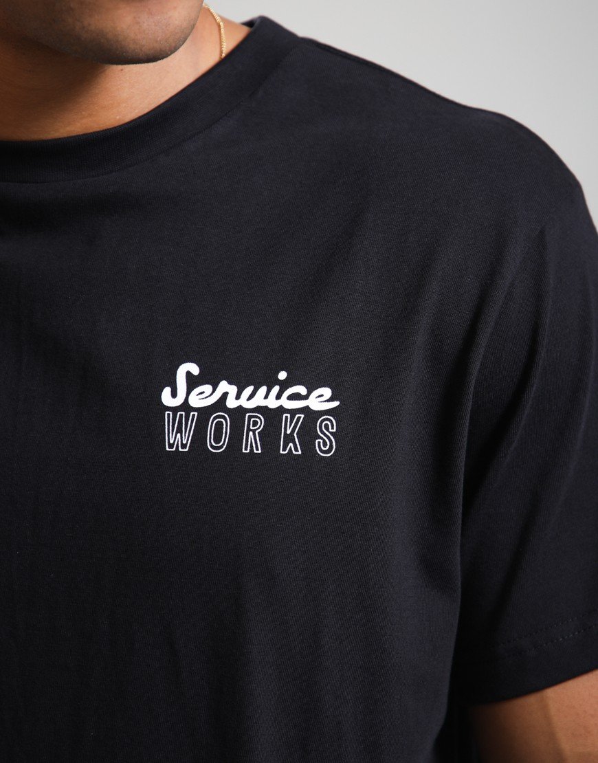 Service Works Eating Adventures T-Shirt Black
