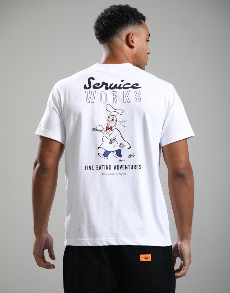 Service Works Eating Adventures T-Shirt White