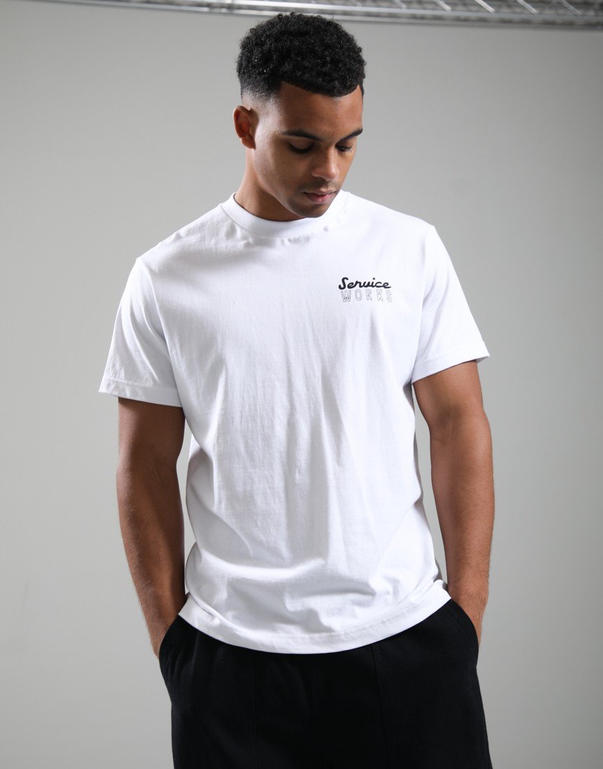 Service Works Eating Adventures T-Shirt White