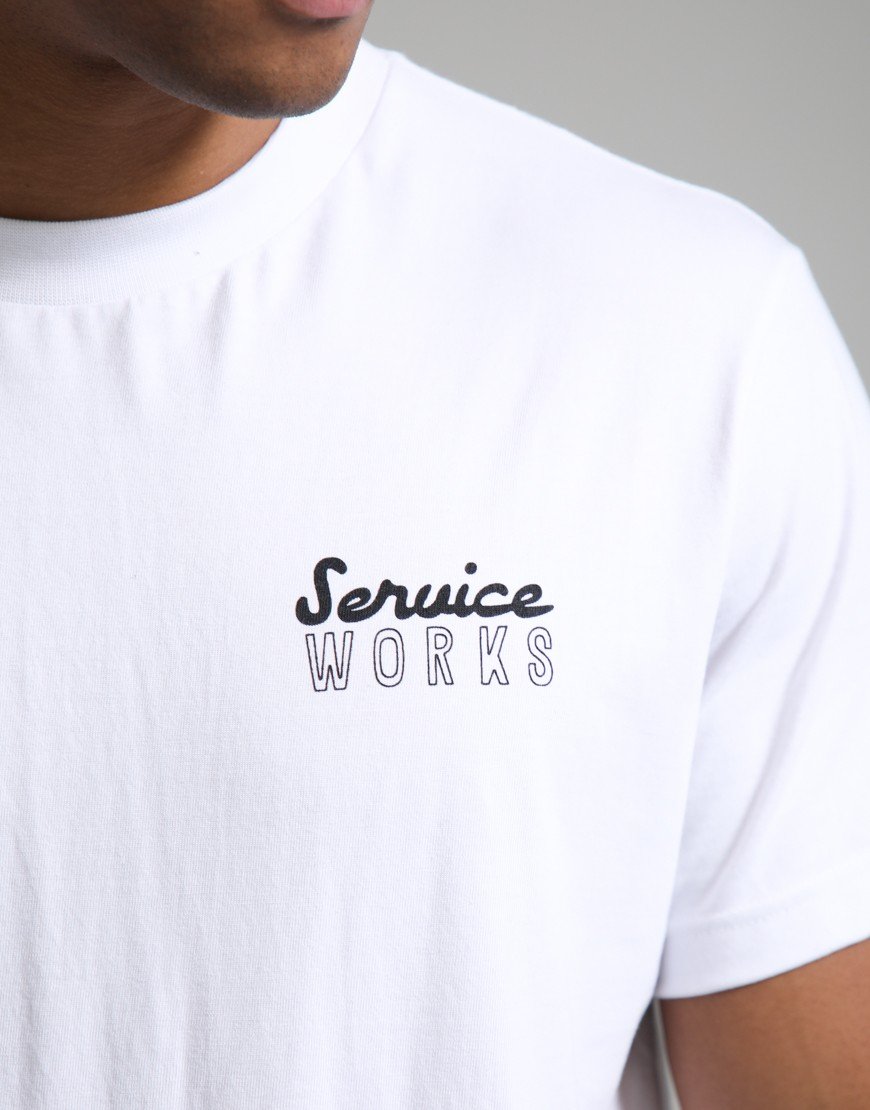 Service Works Eating Adventures T-Shirt White