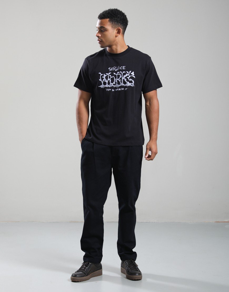 Service Works Ground Up T-Shirt Black