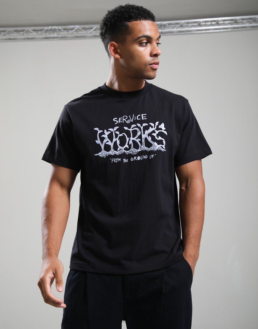 Service Works Ground Up T-Shirt Black