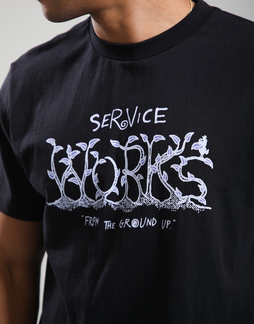 Service Works Ground Up T-Shirt Black
