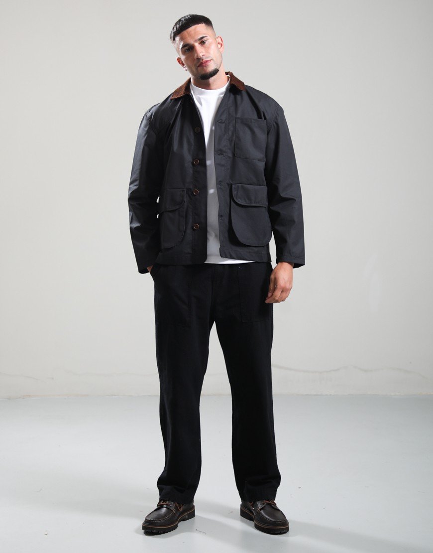 Service Works Waxed Barn Coat Black