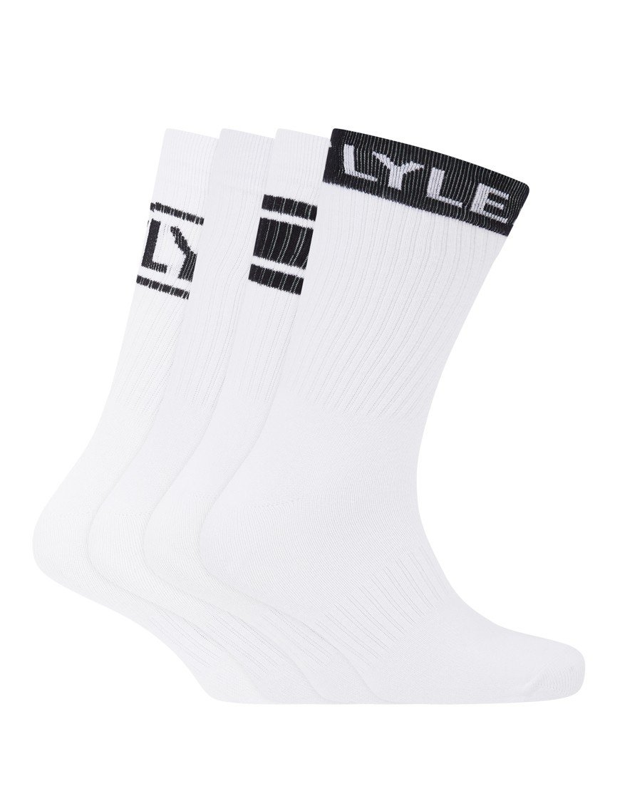 Lyle & Scott Ackley 4 Pack Socks BWGB