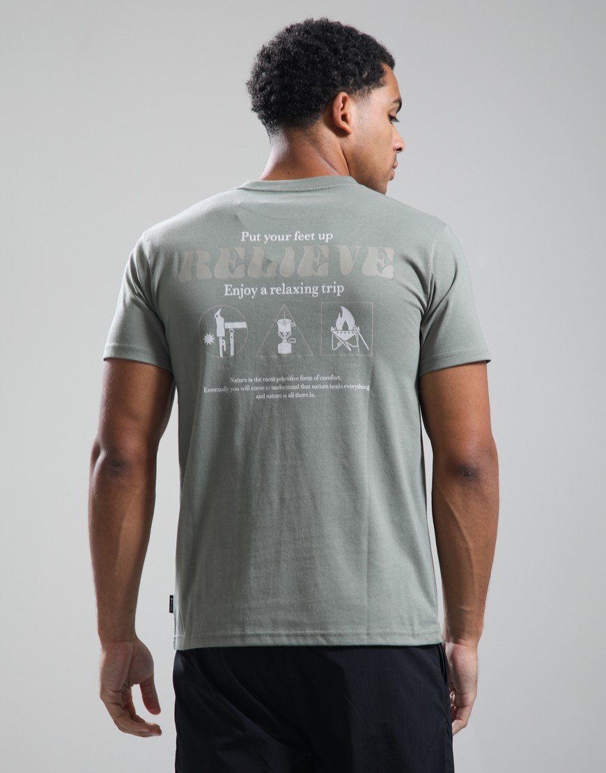 Snow Peak Camping Graphic T-Shirt Olive