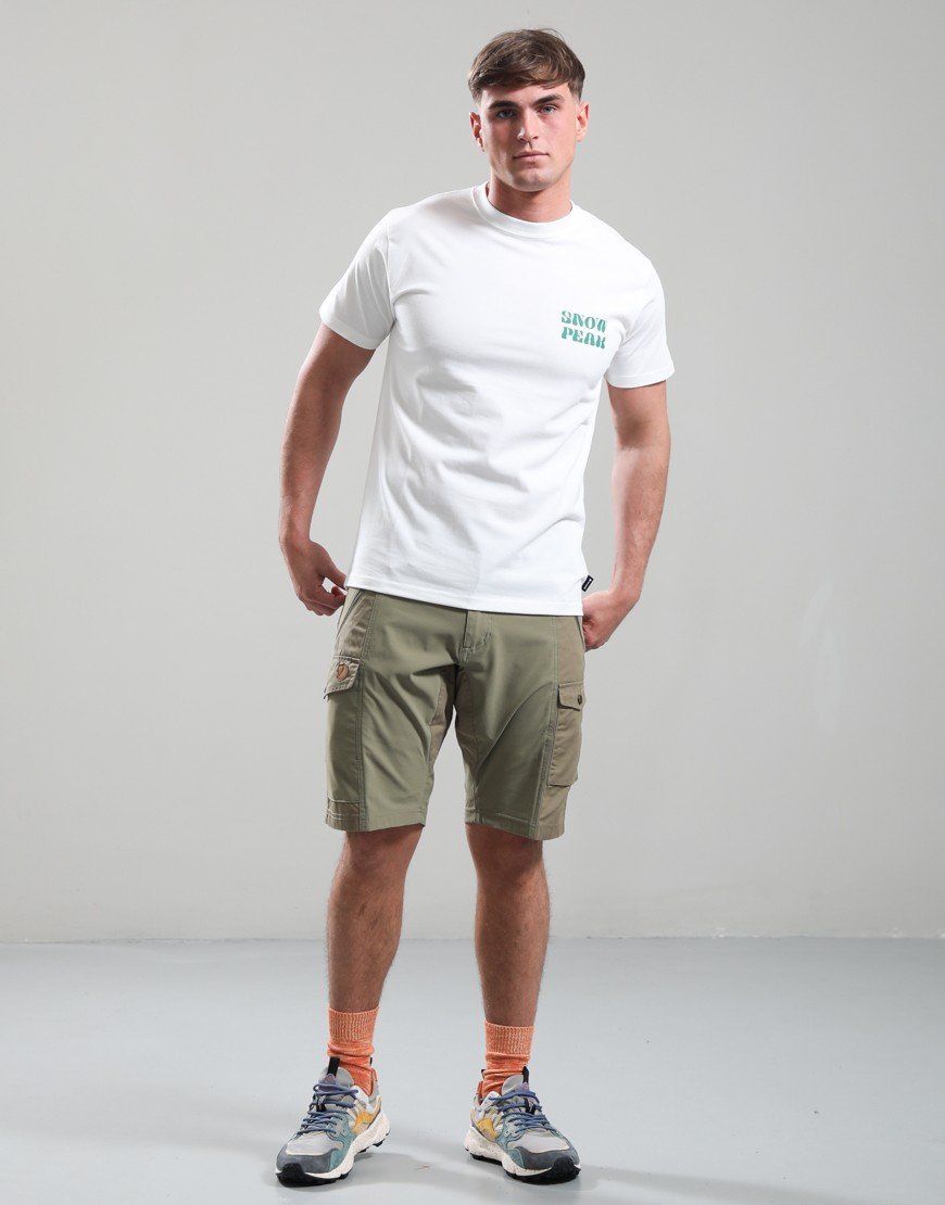 Snow Peak Camping Graphic T-Shirt White