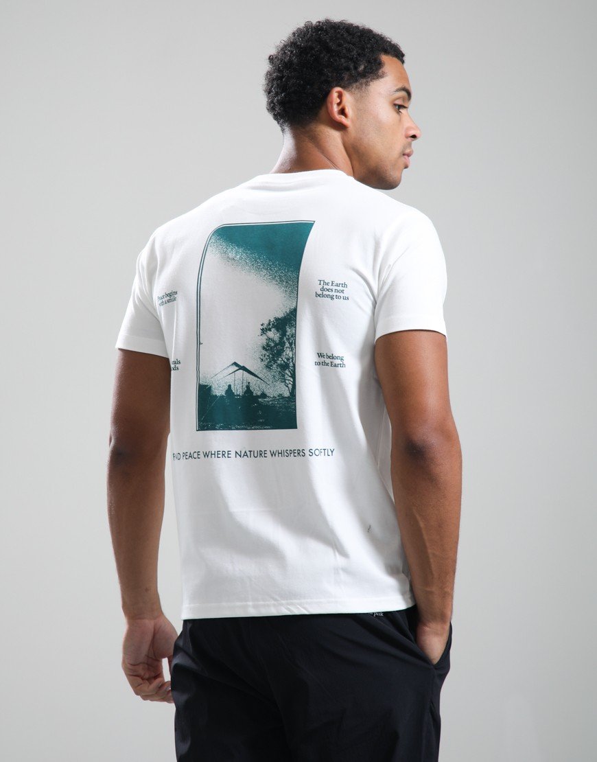 Snow Peak CF Landscape T-Shirt White