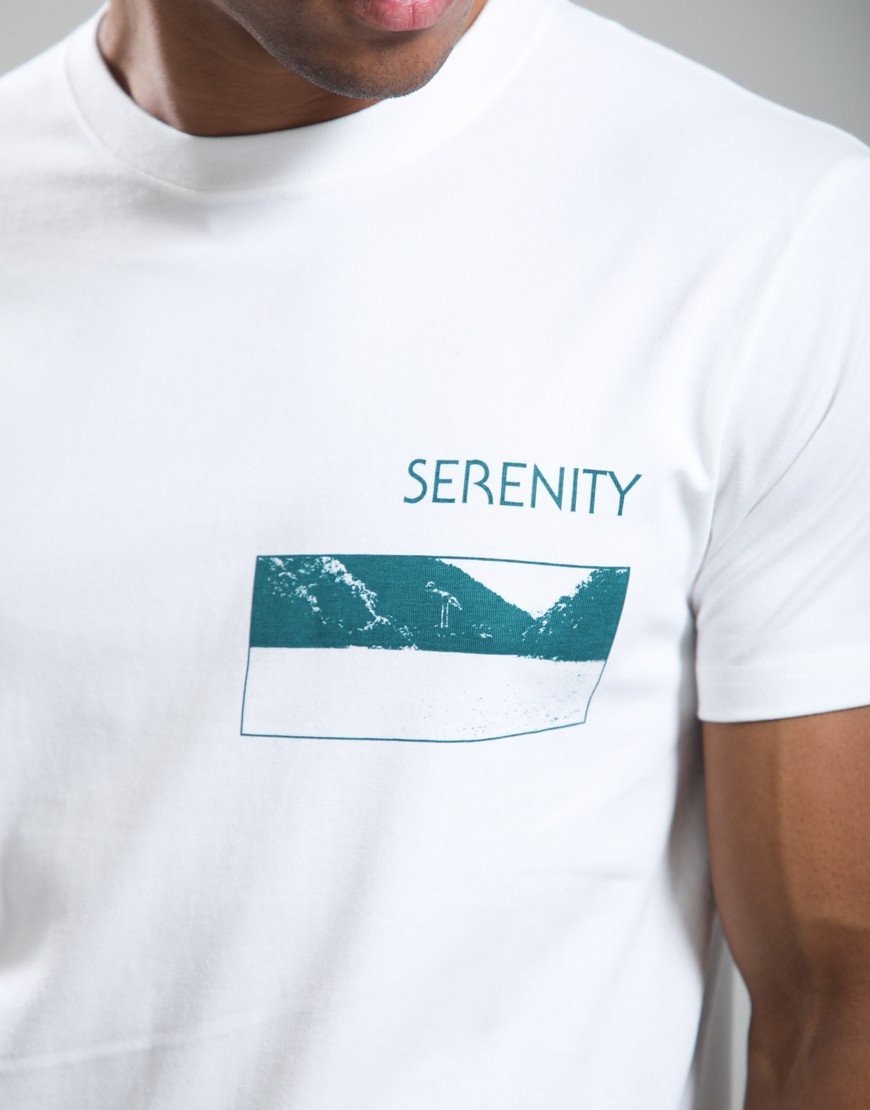 Snow Peak CF Landscape T-Shirt White