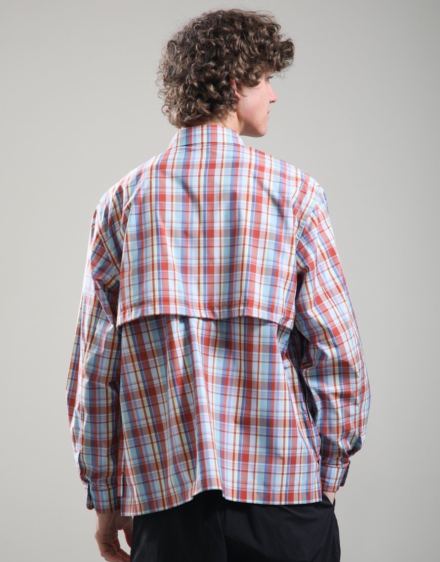 Snow Peak Fade Check Breezy Shirt Red