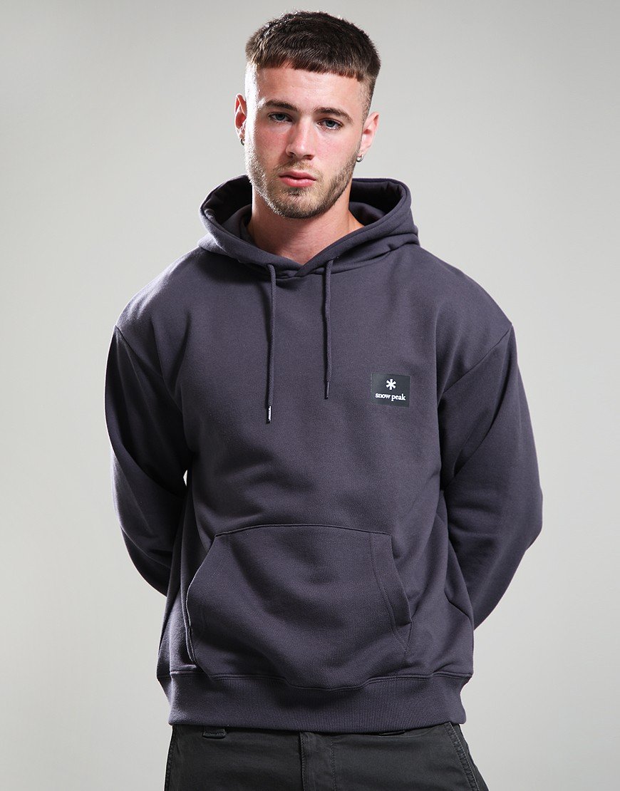 Snow Peak NSD Logo Hoodie Charcoal