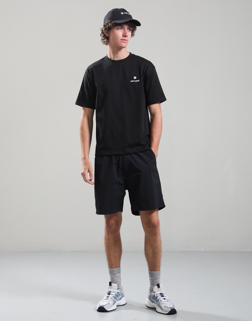 Snow Peak New Standard Logo T-Shirt Black