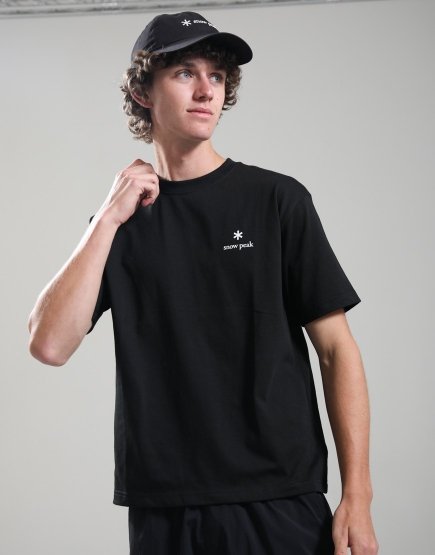 Snow Peak New Standard Logo T-Shirt Black